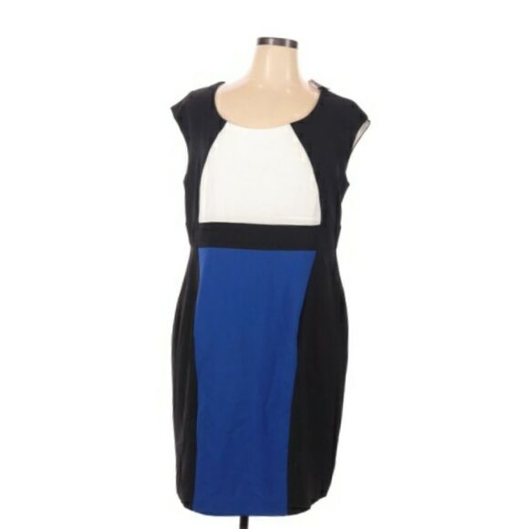 Ronni Nicole Sleeveless Color Block Sheath Dress - Picture 2 of 2